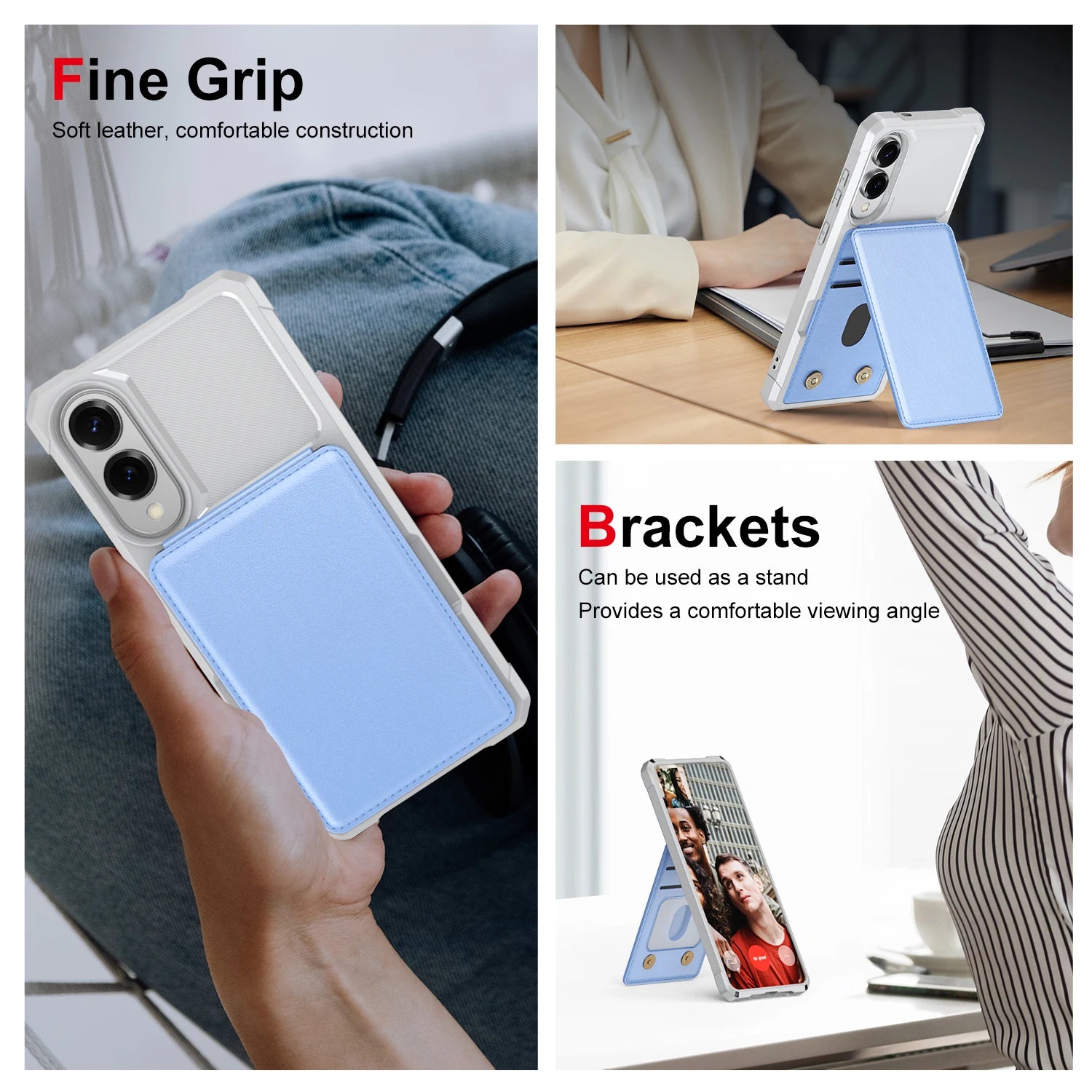 Samsung Galaxy S25 Edge Leather Wallet Case with Card Holder