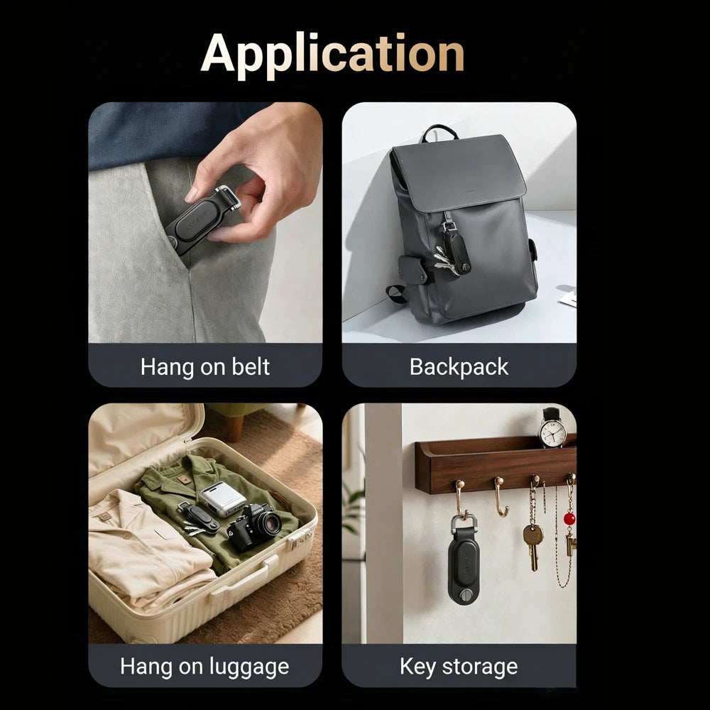 ACEFAST Anti-Lost Tracking Locator Keychain for Apple Find My