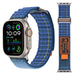 Quilted Nylon Trail Loop Band with Velcro Closure for Apple Watch