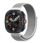 Breathable Nylon Weave Watchband with Hook-and-Loop Closure for Samsung Galaxy Watch Ultra 2
