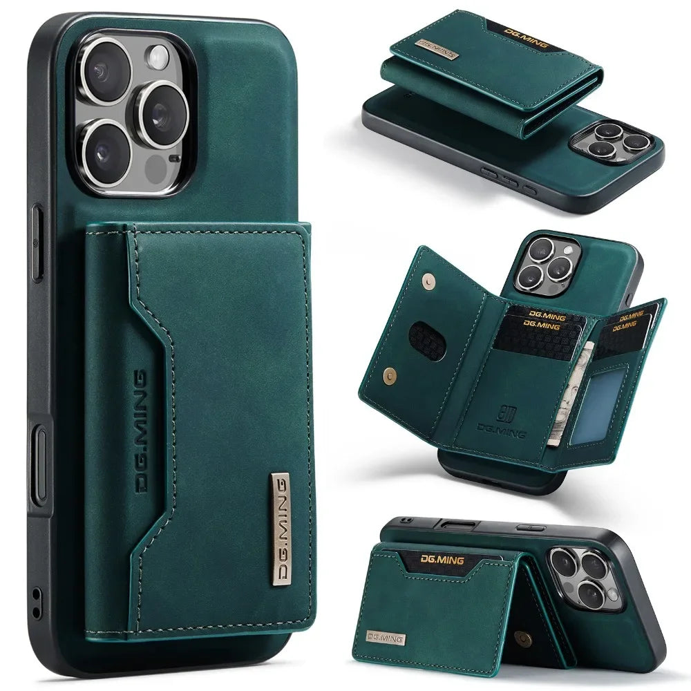 2-in-1 MagSafe Wallet Case with Detachable Card Holder for iPhone 16 Series