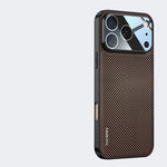 Premium Kevlar Carbon Fiber Grid Texture Case for iPhone 17 Series