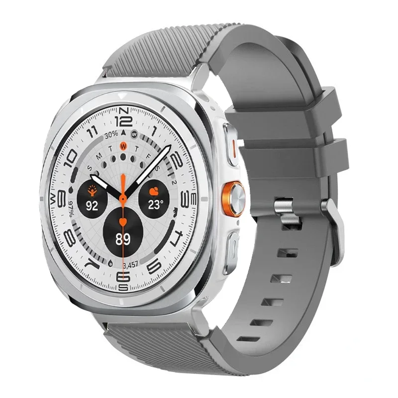 Stripe Textured Silicone Wristband for Samsung Galaxy Watch Ultra and Samsung Galaxy Watch Ultra (2025)