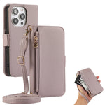 Crossbody Leather Wallet Phone Case with Card Holder for iPhone 16 Series