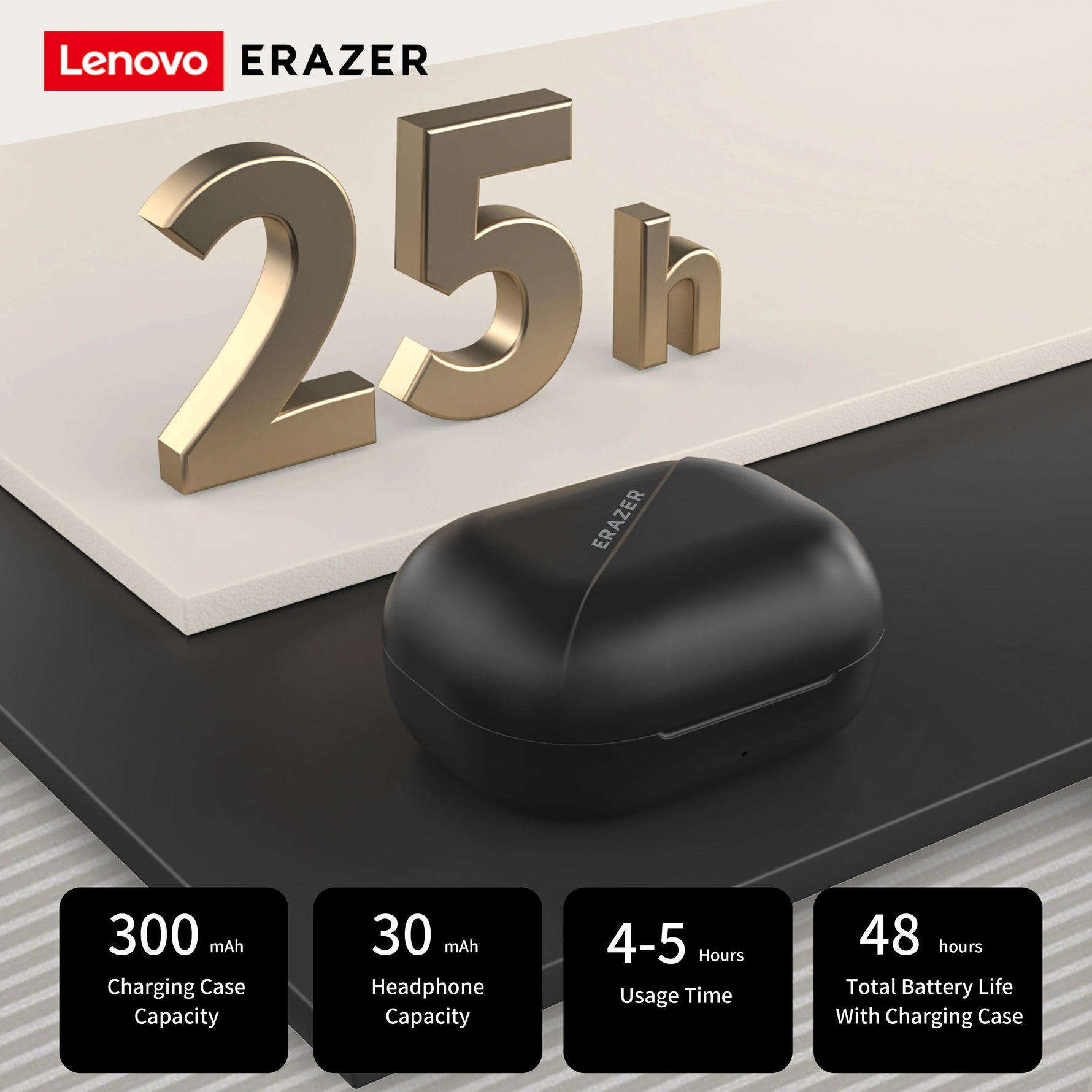 Lenovo ERAZER XT91 Bluetooth 5.4 TWS Earphones