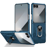 Samsung Galaxy Z Flip 7 Protective Hard Shell Magnetic Case with Ring Stand