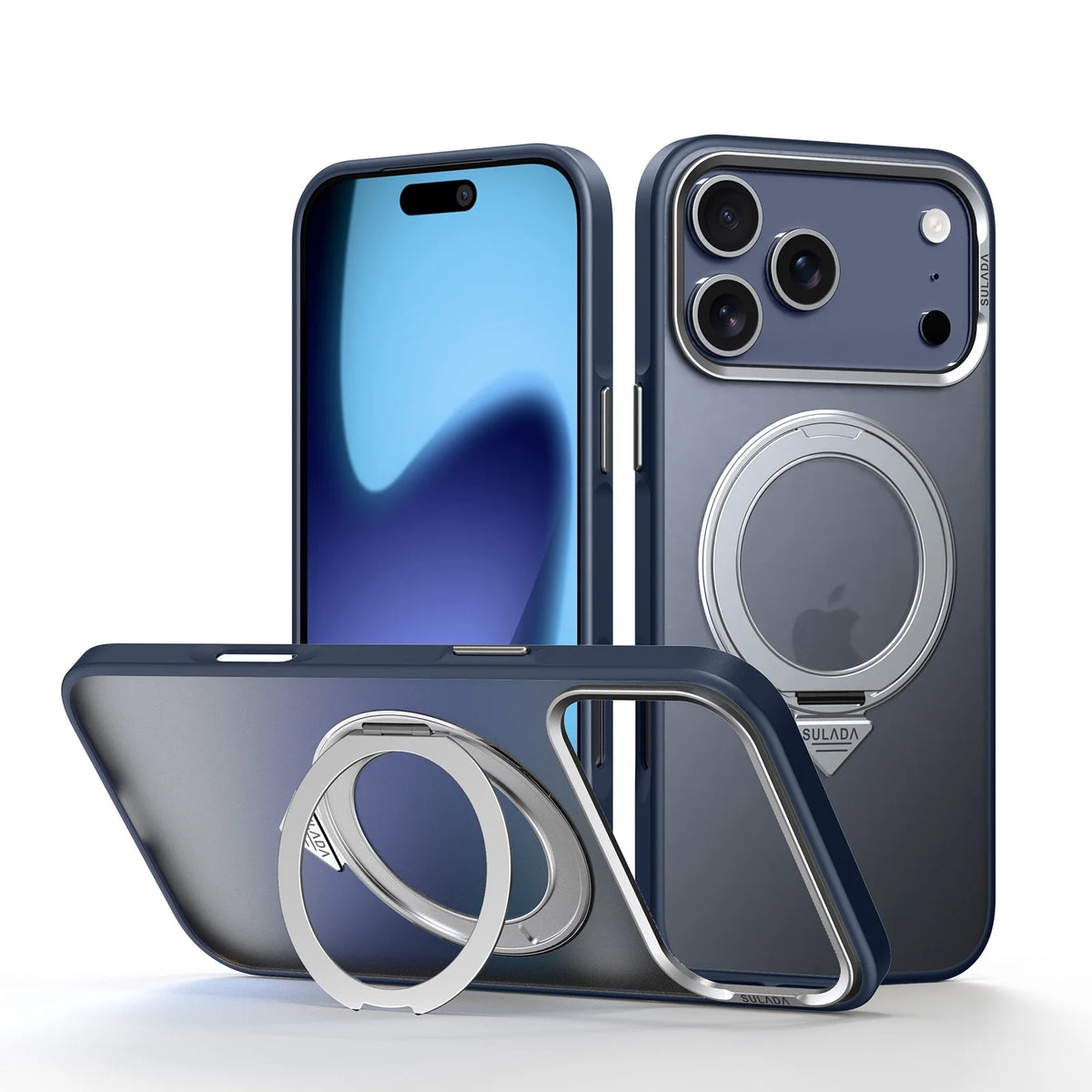 Shockproof Slim-Fit MagSafe Case with 360° Rotating Kickstand for iPhone 18 Series
