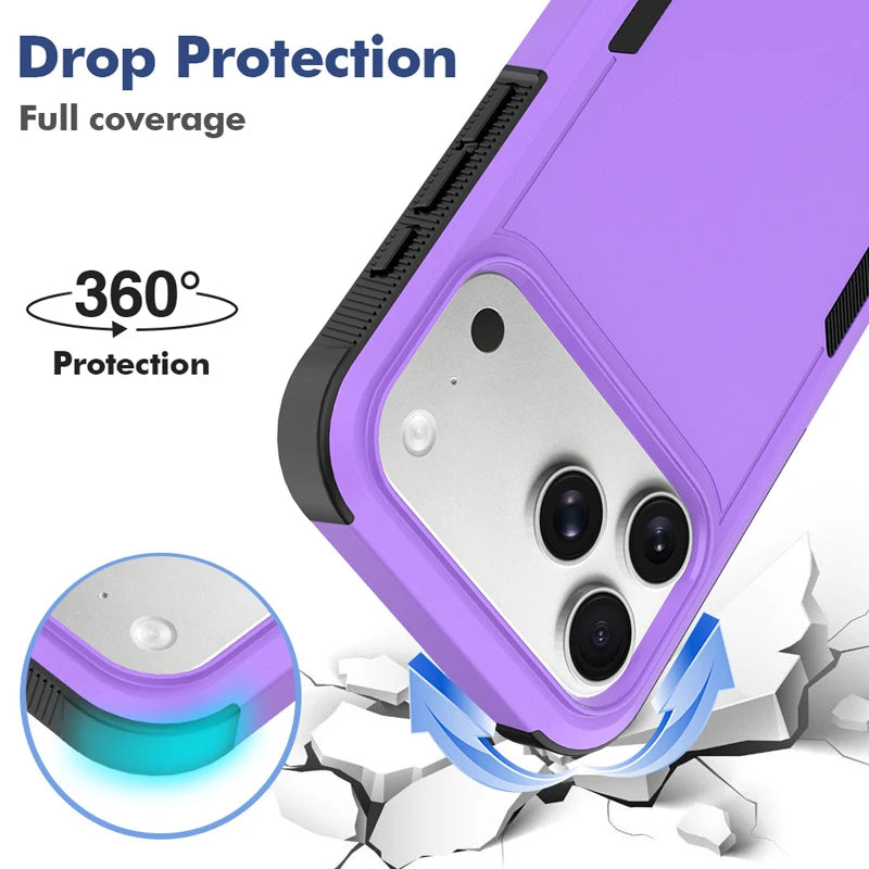Textured Anti-Slip TPU Case with Camera Bezel Ring for iPhone 18 Series
