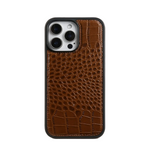 Premium Crocodile Pattern Genuine Leather Case for iPhone 16 Series