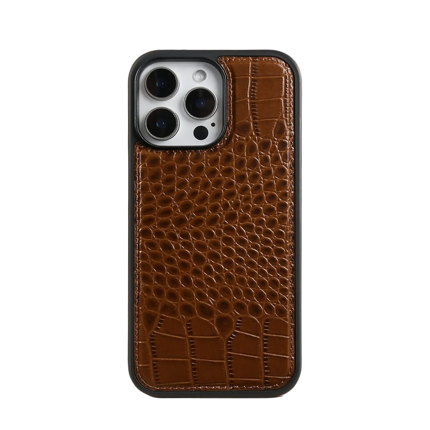 Premium Crocodile Pattern Genuine Leather Case for iPhone 16 Series