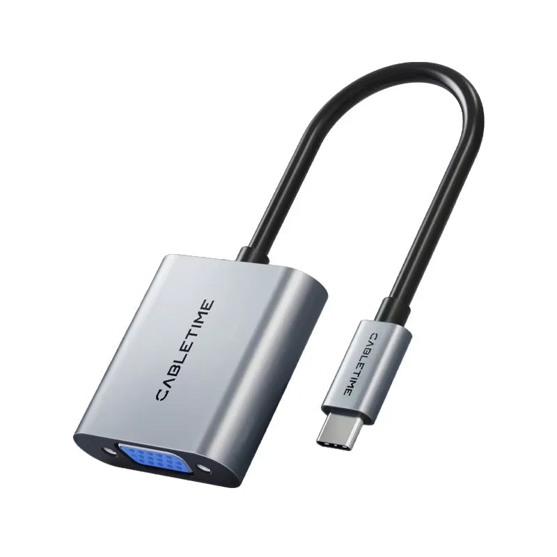 CABLETIME USB-C To VGA 1080p Adapter
