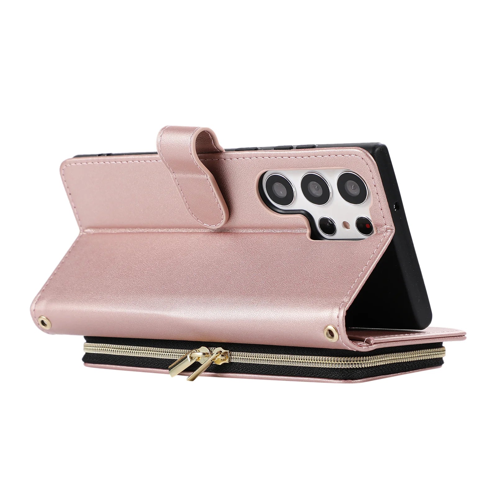 Premium Quilted Leather Crossbody Wallet Case for Samsung Galaxy S26 Series