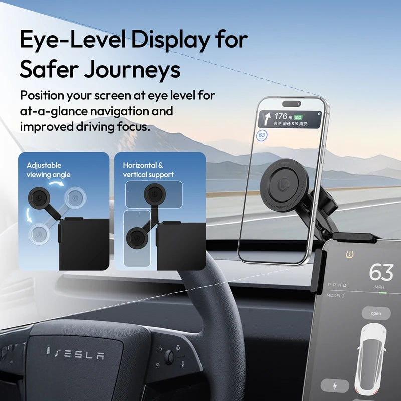 Ulanzi SK28 Magnetic Dashboard Screen Mount for Tesla And Smart EVs