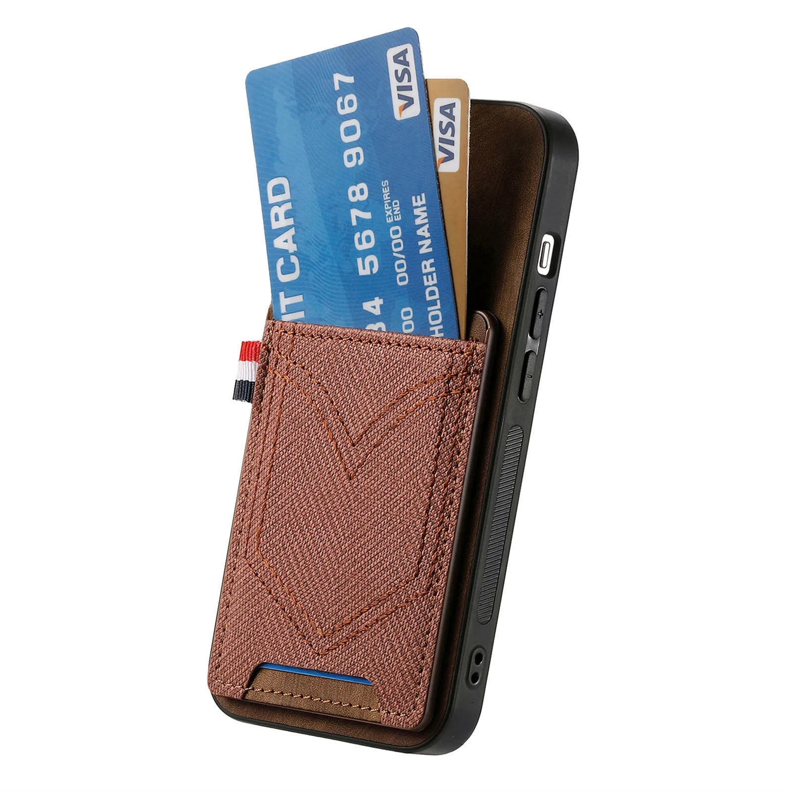 Vintage Cowboy Pattern Leather Wallet Case with Vertical Card Holder for iPhone 17 Series