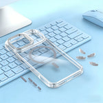 iPhone 17 Series Transparent MagSafe Case with Hidden Lens Stand