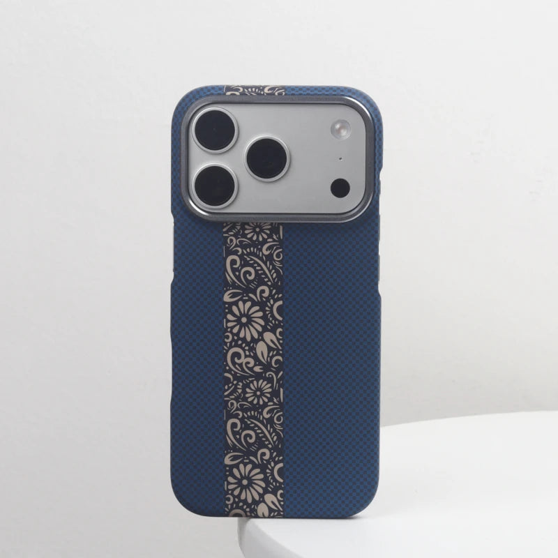 Carbon Fiber Textured Hard Shell MagSafe Case  for iPhone 18 Series