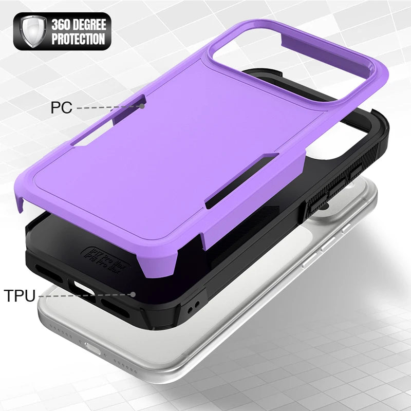 Textured Anti-Slip TPU Case with Camera Bezel Ring for iPhone 18 Series