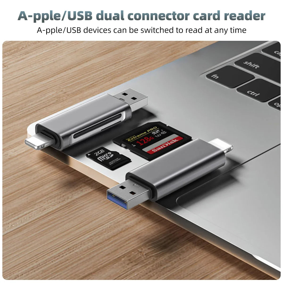 Fonken 2-in-1 Micro SD/TF Card Reader