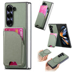 Samsung Galaxy Z Fold 7 Luxury Magnetic Leather Case with Card Holder