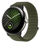 Elastic Nylon Velcro Adjustment Watch Band for Google Pixel Watch 3