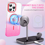 Glitter Laser Gradient Clear Matte MagSafe Case for iPhone 15 Series