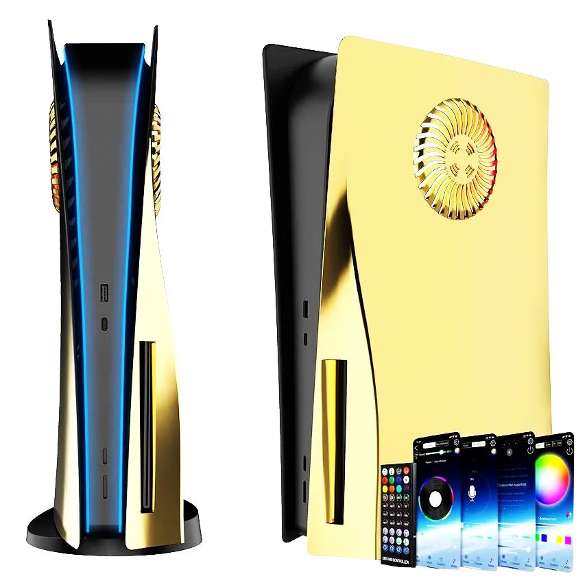 PlayStation 5 Disc Edition Side Shell Plates with RGB LED & Cooling Vents