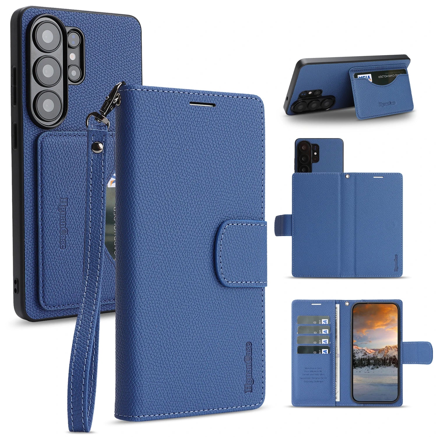 Luxury Fashion Flip Wallet Leather Case for Samsung Galaxy S26 Series
