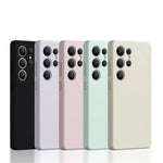 Protective Matte Liquid Silicone Case for Samsung Galaxy S25 Series