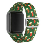 Christmas-Themed Elastic Band for Apple Watch