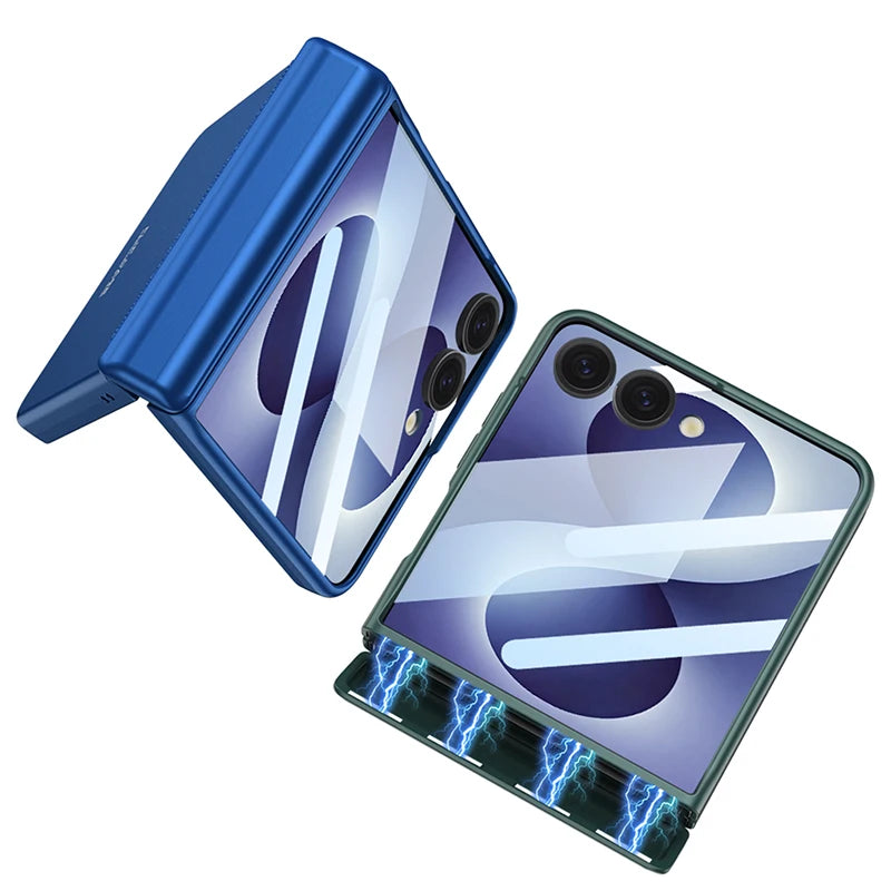 Premium Protective Case with Outer Screen Cover for Samsung Galaxy Z Flip 8