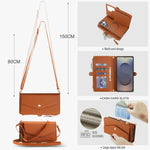 Crossbody Magnetic Leather Wallet Case for Samsung Galaxy S25 Series