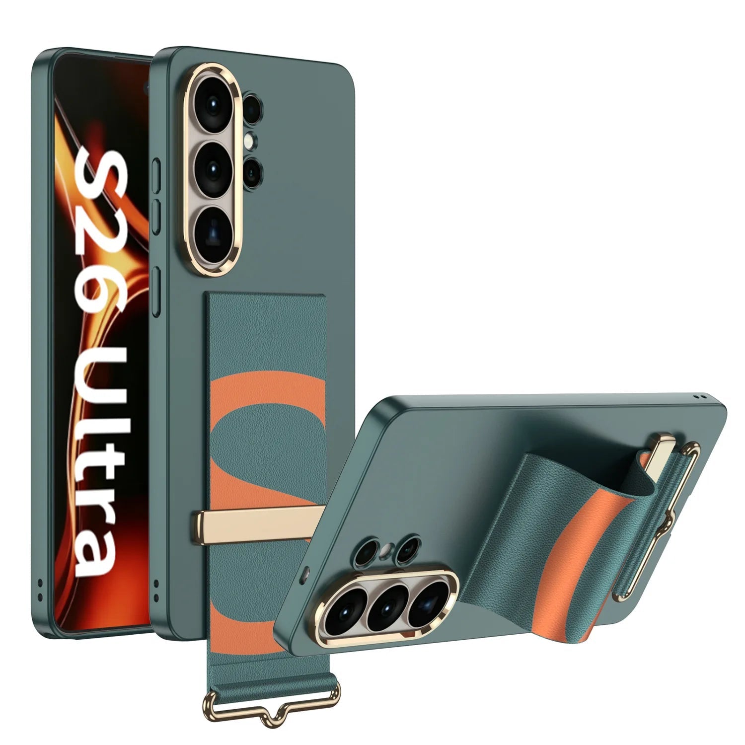 Samsung Galaxy S26 Ultra PC Hard Case with Buckle Wristband