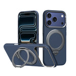 MagSafe Compatible Gingham Texture Case with 360° Rotating Bracket for iPhone 17 Series