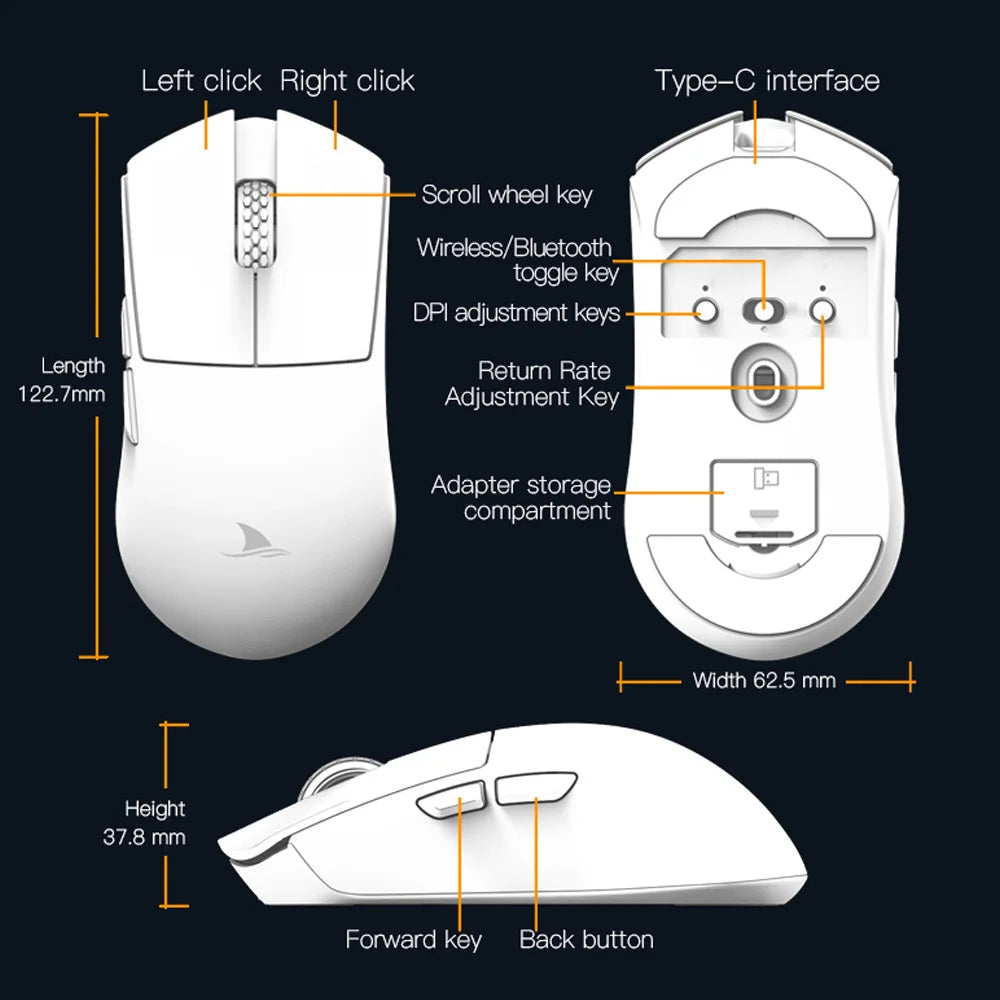 Darmoshark M3-S 2000Hz Polling Rate Gaming Mouse