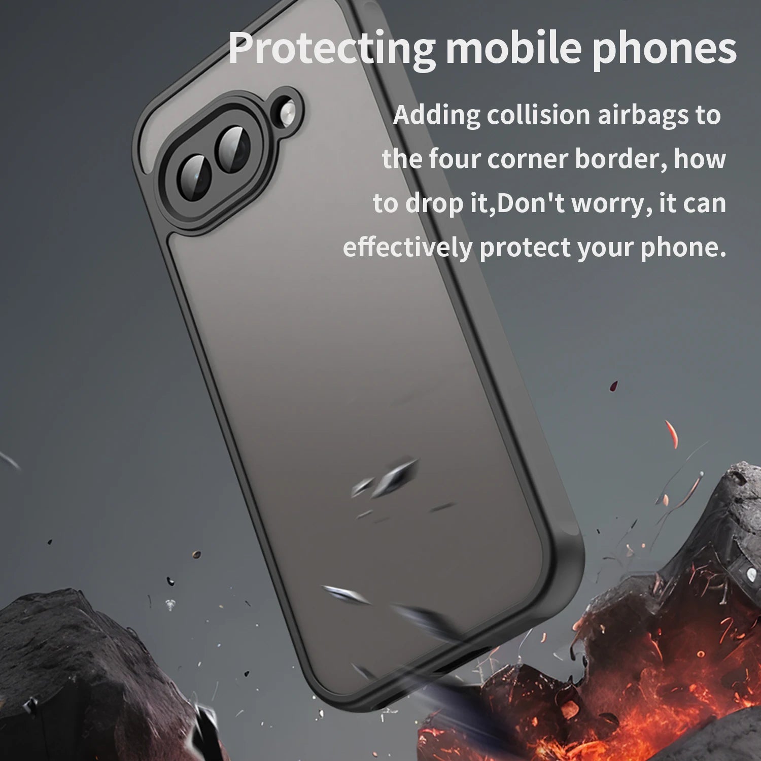 Airbag Super Protection Clear Matte TPU + PC Back Case for Google Pixel 9A