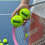 Tennis Ball-Shaped Flocked Case with Racket Pendant for AirPods 4