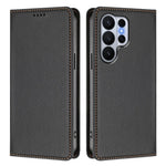 Samsung Galaxy S26 Series Leather Wallet Cover with Magnetic Closure