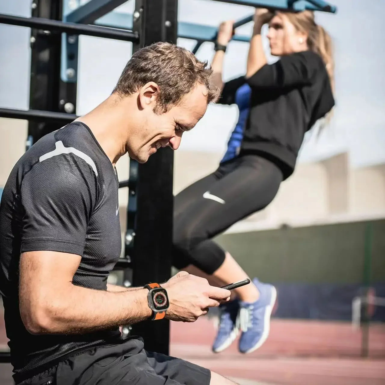 Two-Tone Silicone Sport Band for Apple Watch