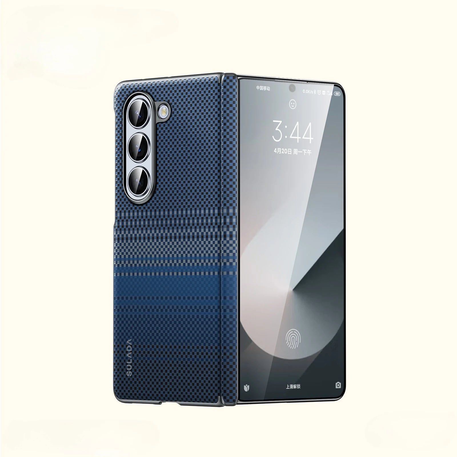 Durable Carbon Fiber Texture Magnetic Case for Samsung Galaxy Z Fold 6