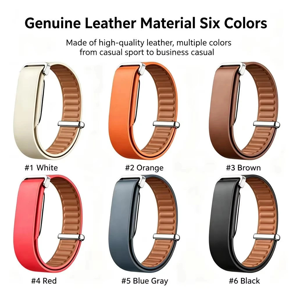 Slide-Lock Leather Strap for Google Fitbit Air