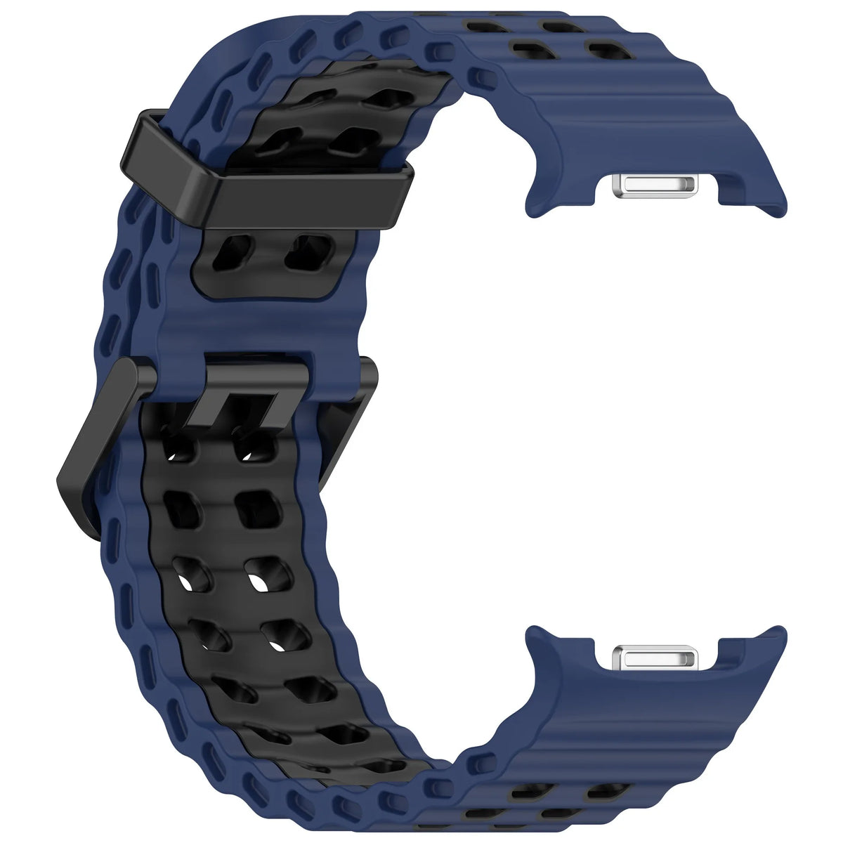 Perforated Silicone Watch Band with One-Click Installation for Samsung Galaxy Watch 9