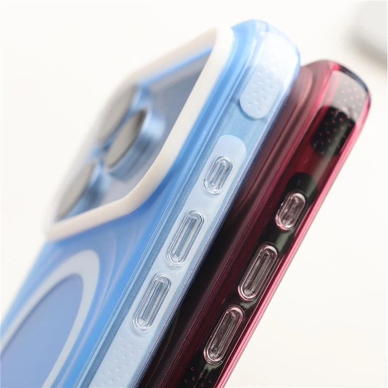 Transparent Airbag Corner Case with Raised Camera Protection Ring for iPhone 18 Series