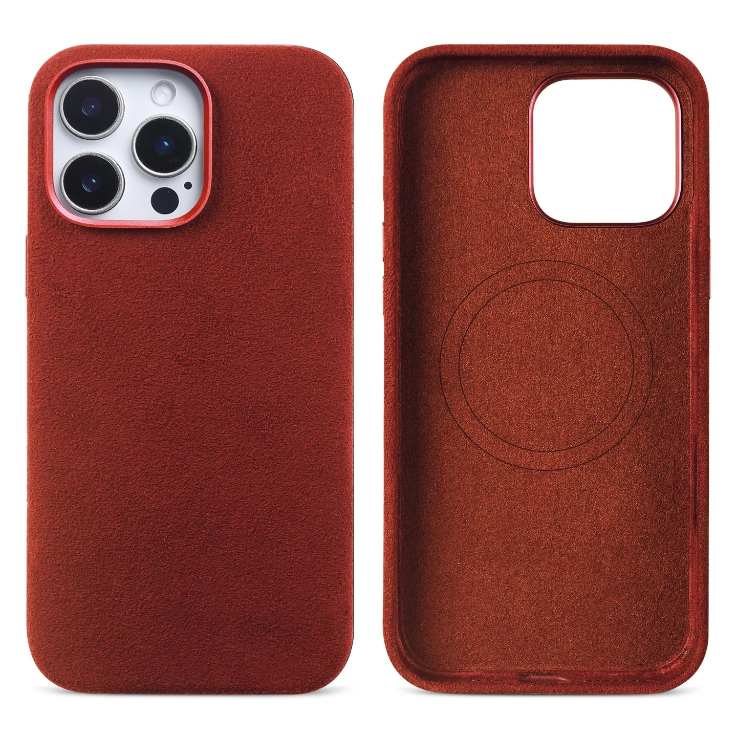 Luxury Full-Wrapped Alcantara MagSafe Case for iPhone 16 Series