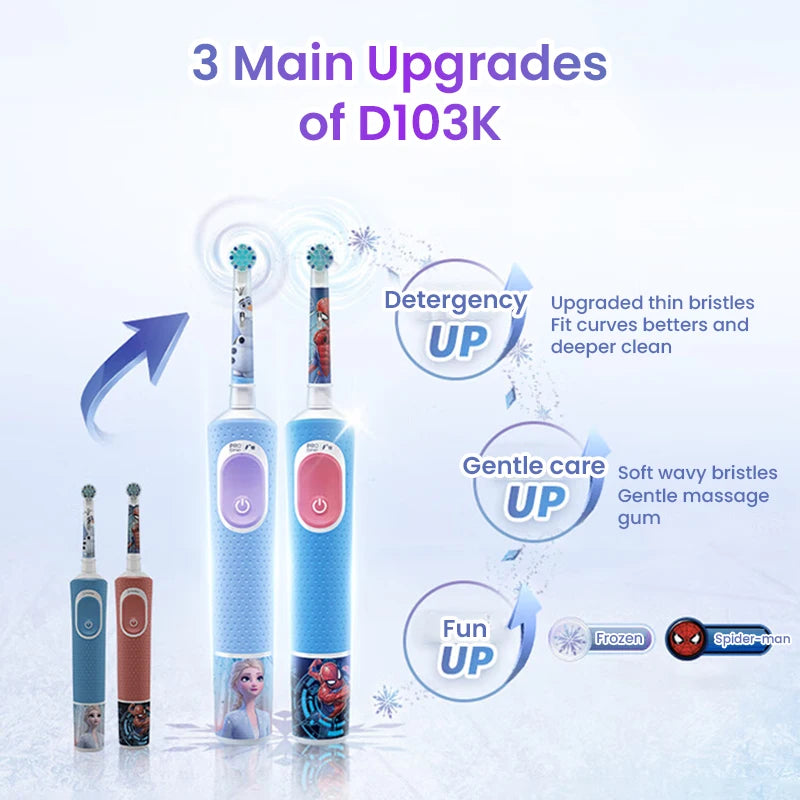 Oral-B D103K Children's Rechargeable Electric Toothbrush
