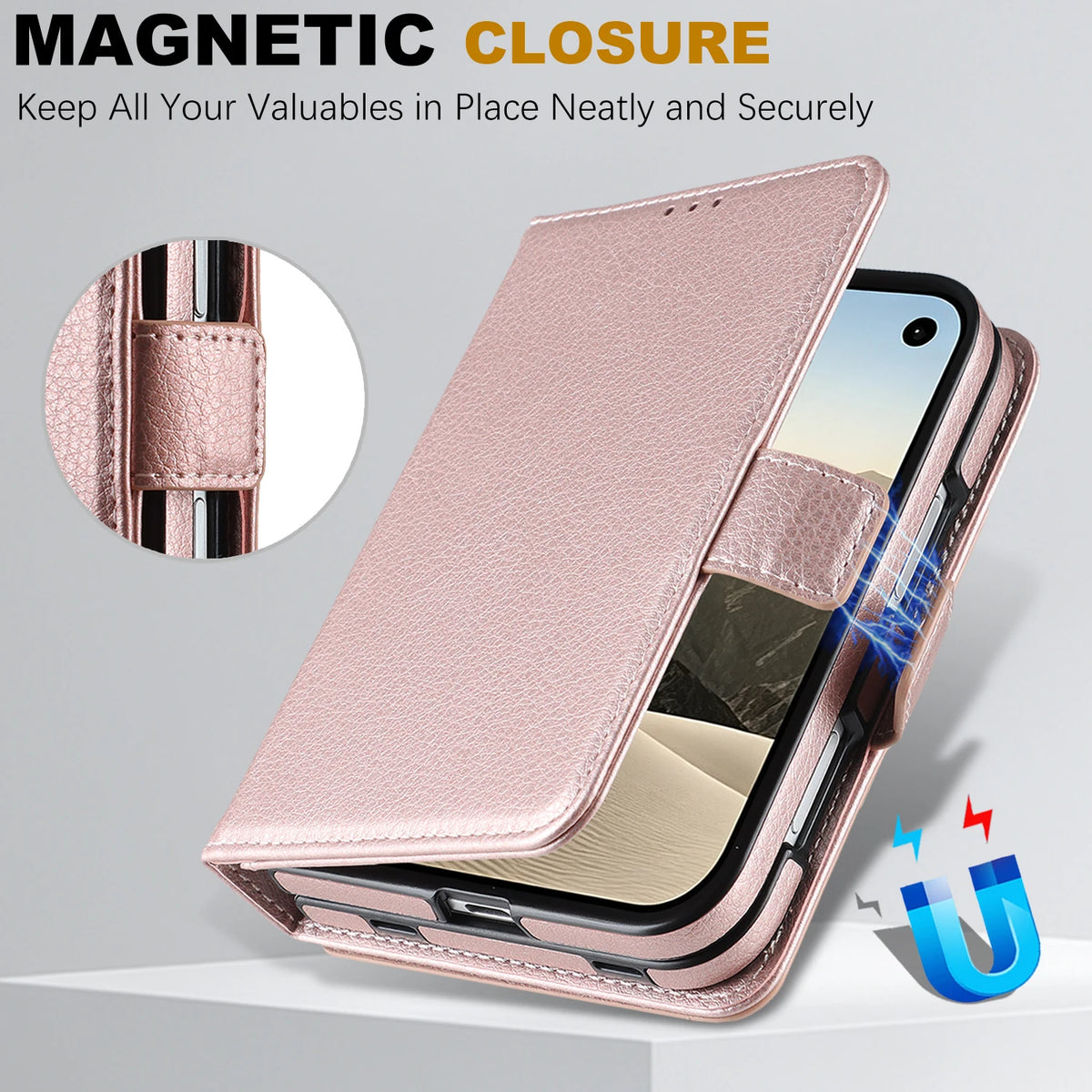 5-Card Flip Wallet Case with Kickstand for iPhone Duo