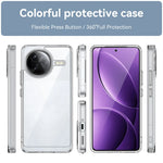Clear Hard PC + Soft TPU Bumper Case for Xiaomi Redmi K80 Pro