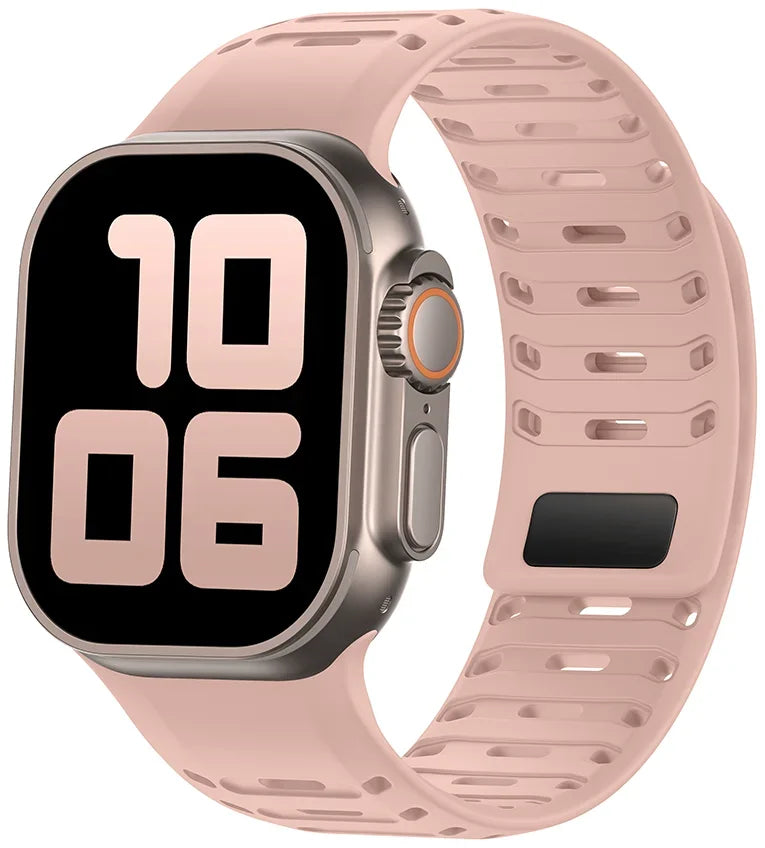 Breathable Magnetic Silicone Strap for Apple Watch
