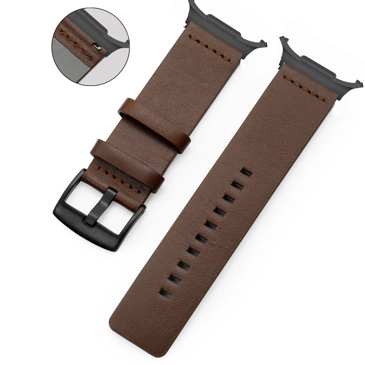 No-Gap Leather Strap for Samsung Galaxy Watch Ultra and Samsung Galaxy Watch Ultra (2025)