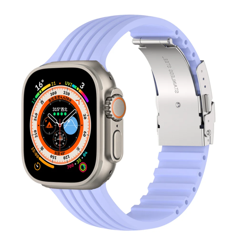 Durable Silicone Wrist Strap for Apple Watch