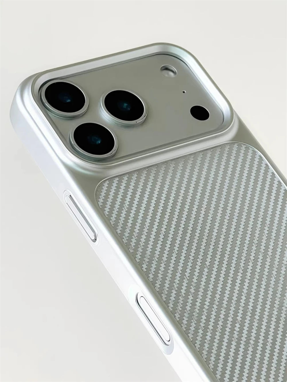 Carbon Fiber Pattern Hard PC MagSafe Case for iPhone 17 Series